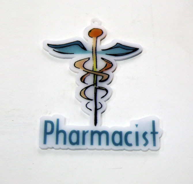 UV Printing Acrylic Keychains Pharmacist